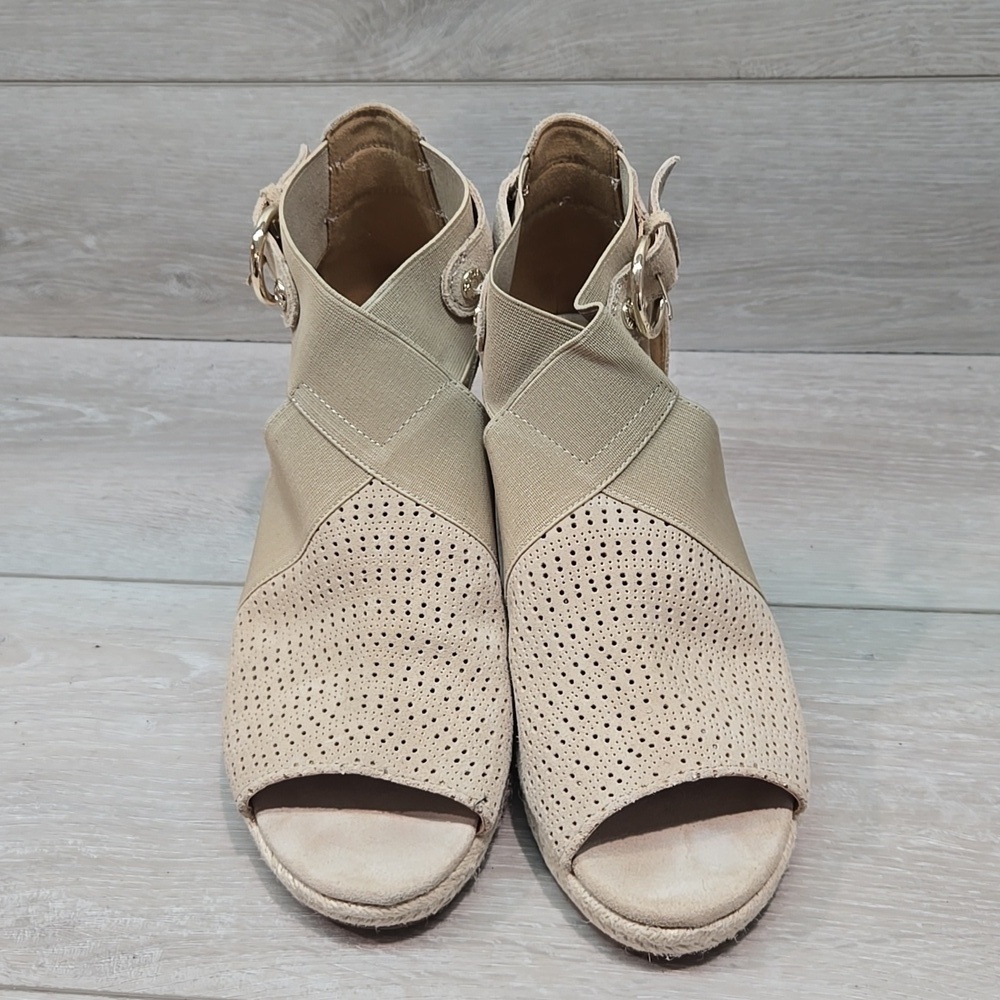 NYDJ Women's Charismasa Tan Wedge Sandals Espadrille Shoes Sz 7M - Picture 4 of 13